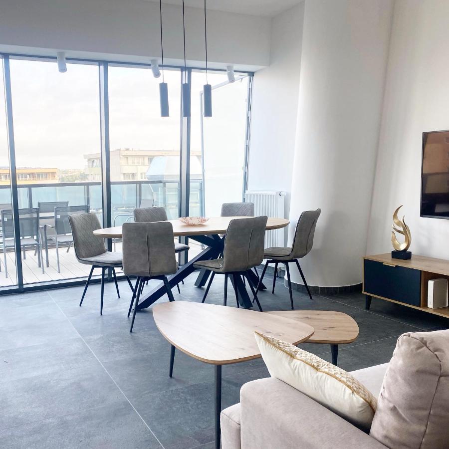 Hanza Tower Apartament Premium Plus Štetín Exteriér fotografie