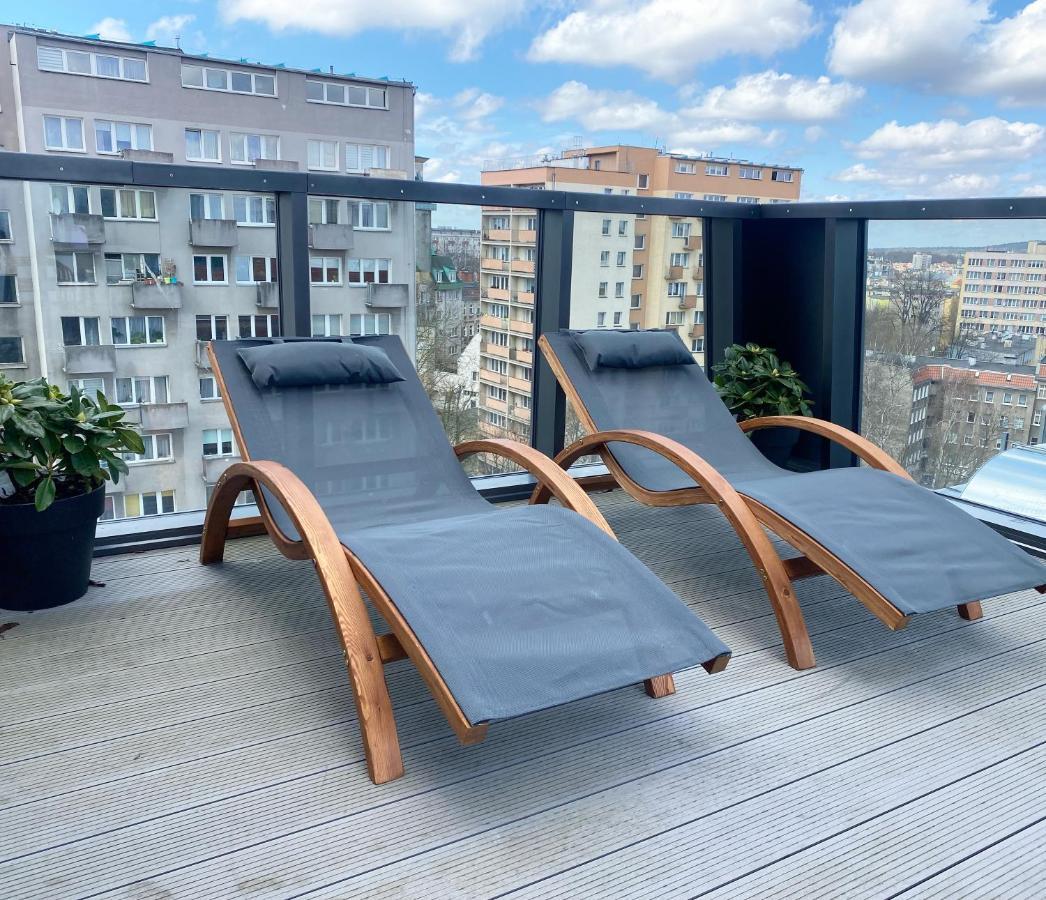 Hanza Tower Apartament Premium Plus Štetín Exteriér fotografie